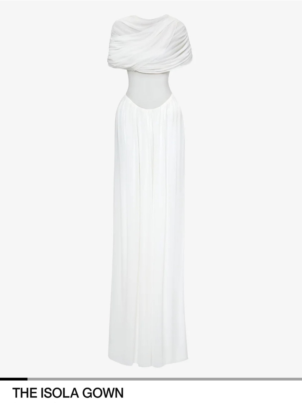 The Isola Gown – Women's Maxi Dress in Cream - Picture 3 of 3